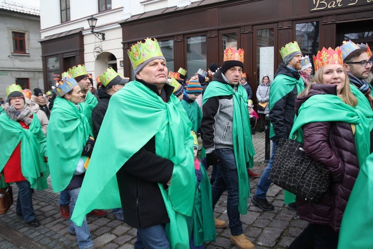 Orszak Trzech Króli w Bielsku-Białej 2020, cz. 1 - na trasie