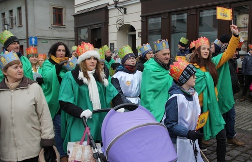 Orszak Trzech Króli w Bielsku-Białej 2020, cz. 1 - na trasie