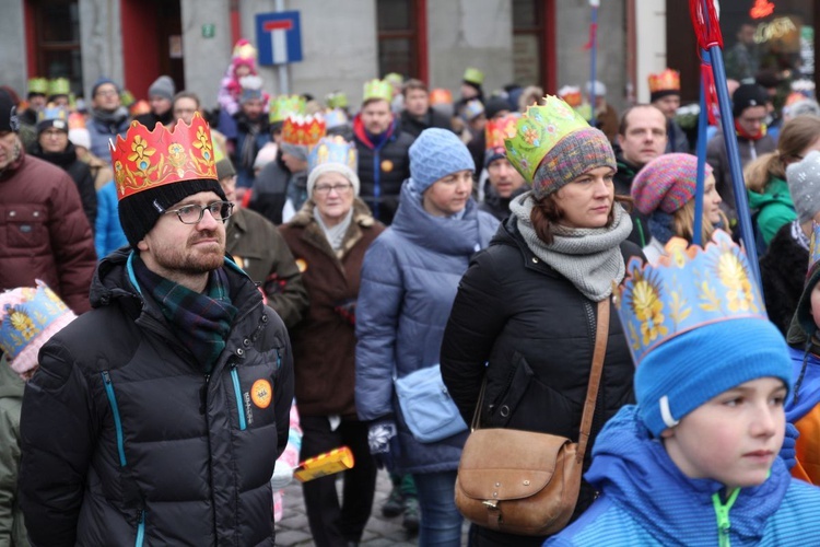 Orszak Trzech Króli w Bielsku-Białej 2020, cz. 1 - na trasie