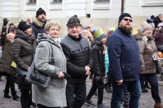Orszak Trzech Króli w Bielsku-Białej 2020, cz. 1 - na trasie
