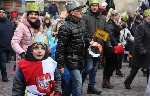 Orszak Trzech Króli w Bielsku-Białej 2020, cz. 1 - na trasie