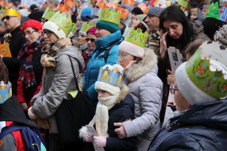 Orszak Trzech Króli w Bielsku-Białej 2020, cz. 1 - na trasie