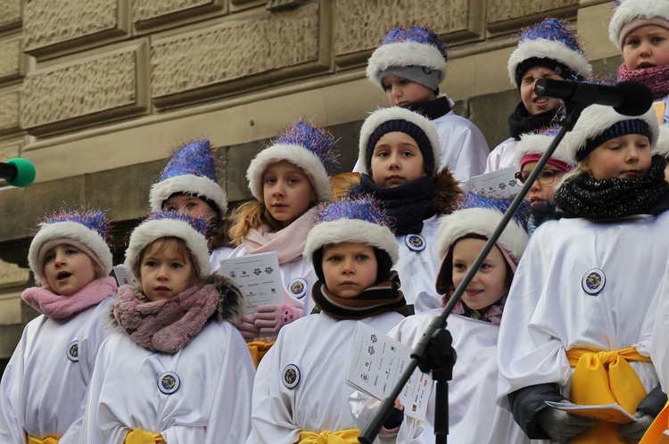 Orszak Trzech Króli w Bielsku-Białej 2020, cz. 1 - na trasie