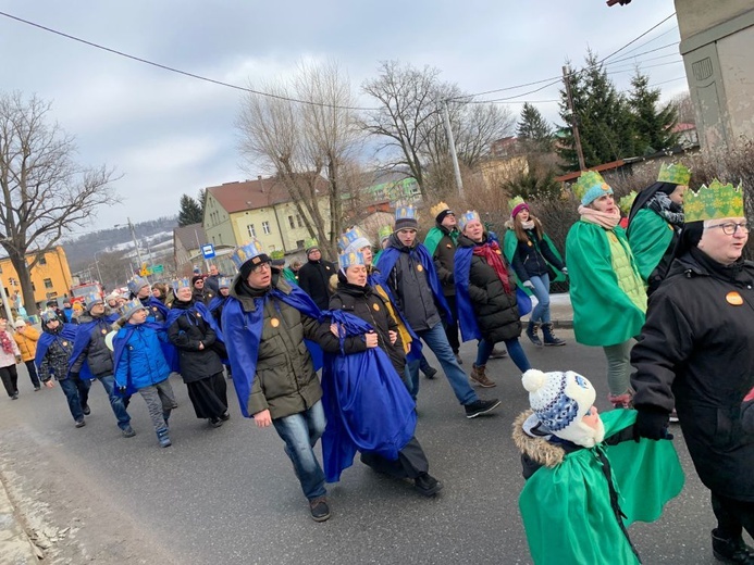 Orszak Trzech Króli 2020 w Nowej Rudzie-Słupcu