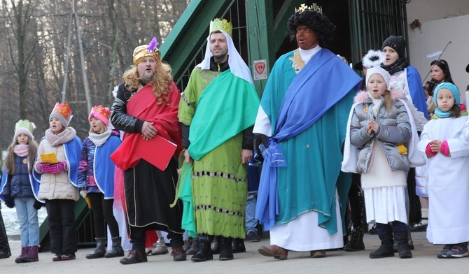 Trzej Królowie z Jaworza - od lewej: Jacek Czader, Radosław Ostałkiewicz i Barłomiej Mieszczak.