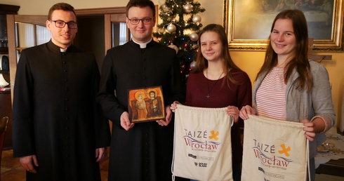 Uczestnicy tegorocznego ESM (od lewej): kl. Wojciech, ks. Andrzej, Patrycja i Małgorzata.