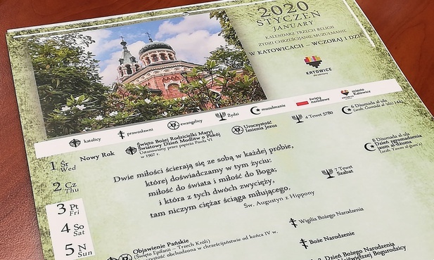Katowice. Zaprezentowano Kalendarz Trzech Religii