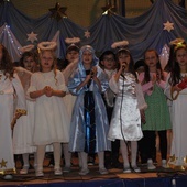 Koncert kolęd w szkole w Ulanowie.