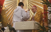 Poświęcenie nowej chrzcielnicy w Miliardowicach