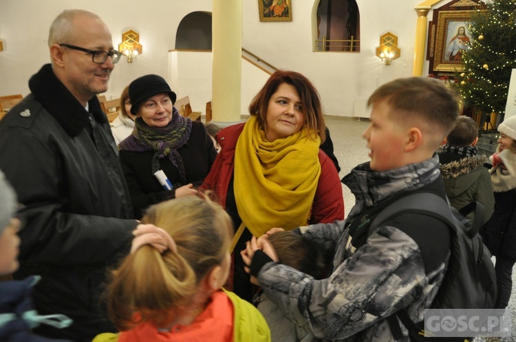 Kolędowanie strażackiej orkiestry z Gorzowa Wielkopolskiego