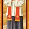 Obraz patrona w prezbiterium góreckiej świątyni.