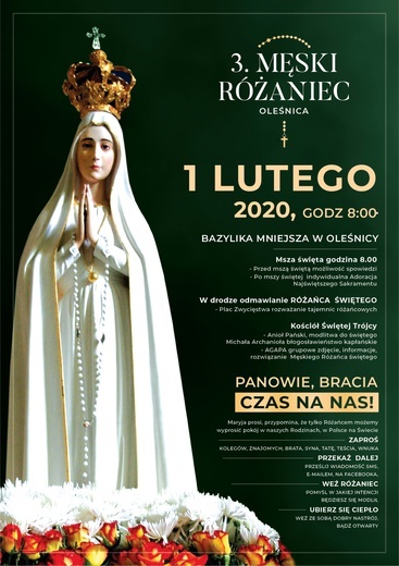 Trzeci Męski Różaniec w Oleśnicy już 1 lutego