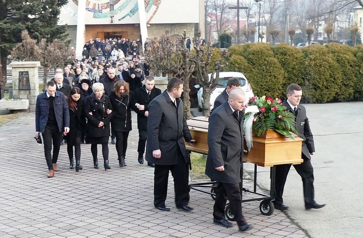 Pogrzeb śp. Bogdana Pudełko w Pisarzowicach