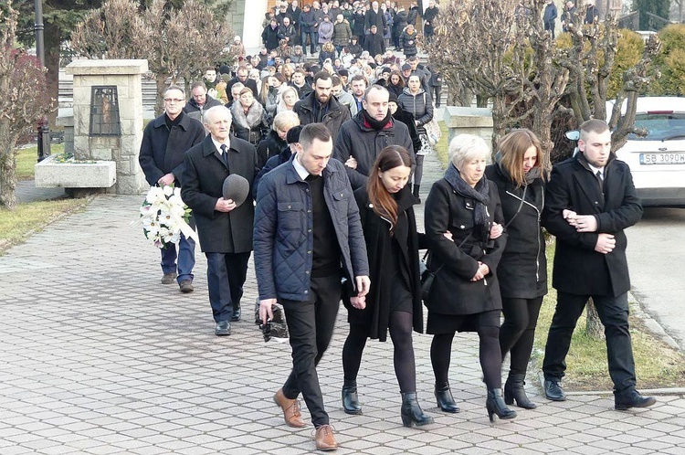 Pogrzeb śp. Bogdana Pudełko w Pisarzowicach