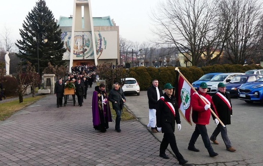 Pogrzeb śp. Bogdana Pudełko w Pisarzowicach