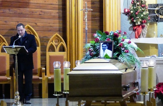 Pogrzeb śp. Bogdana Pudełko w Pisarzowicach