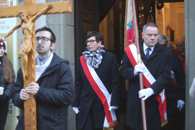 Ostatnie pożegnanie śp. Stefana Jakubowskiego, budowniczego kaplicy na Groniu Jana Pawła II