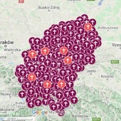 Powstała interaktywna mapa diecezji tarnowskiej