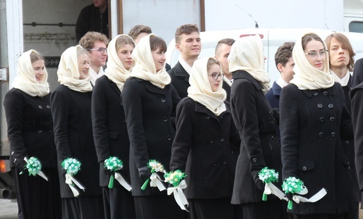 5. Polonez maturzystów z "Kopernika" na rynku w Żywcu - 2020