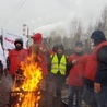 Łaziska Górne. Górniczy związkowcy nie chcą importowanego węgla. Zablokowali tory