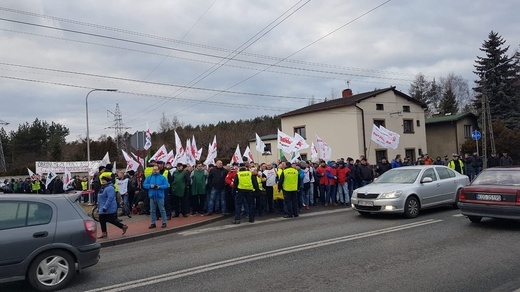 Protest w Imielinie 