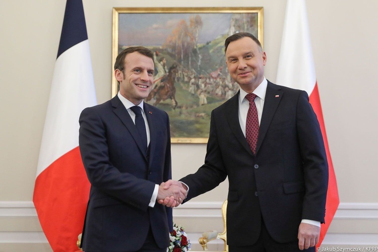 Prezydent Francji odwiedził Kraków