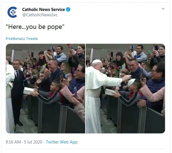 "Będziesz papieżem"