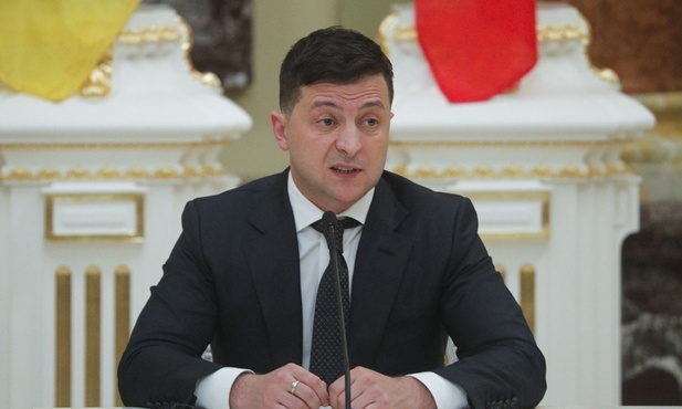 Prezydent Ukrainy Wołodymyr Zełenski.