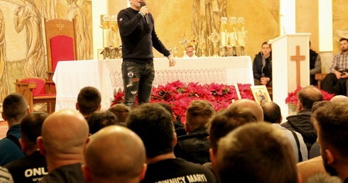 - Czuję się narzędziem w ręku Boga - mówił Michał Koterski