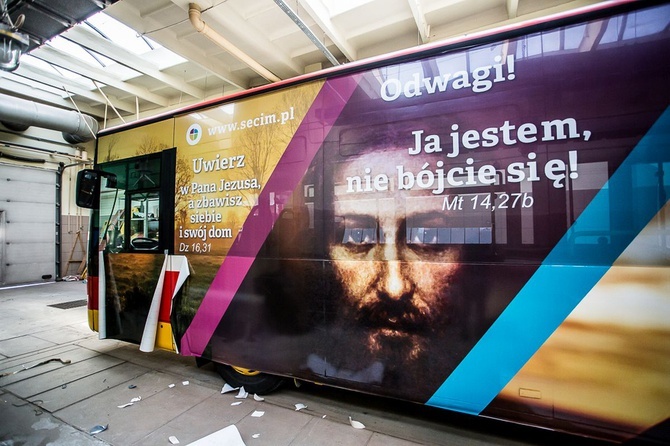 Ewangelia na autobusie MZK w Bielsku-Białej