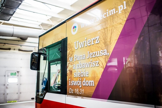 Ewangelia na autobusie MZK w Bielsku-Białej