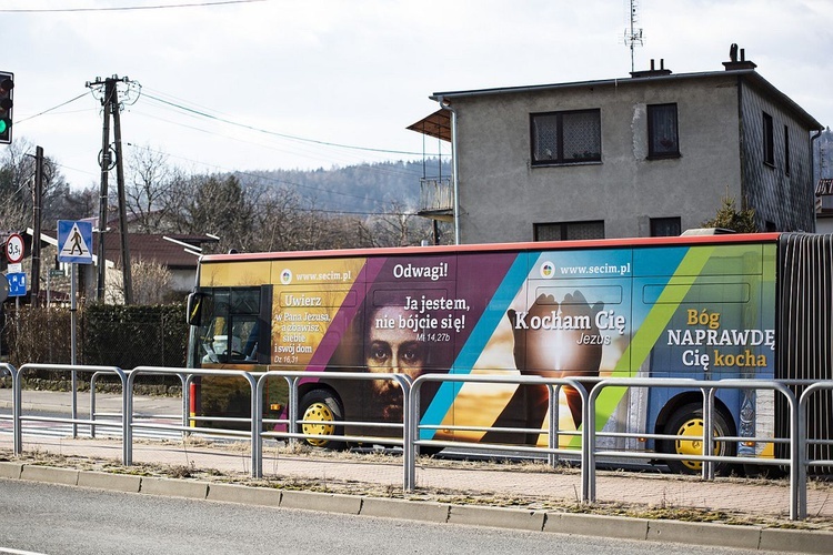 Ewangelia na autobusie MZK w Bielsku-Białej