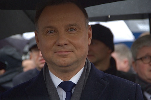 Prezydent Andrzej Duda w puckim porcie