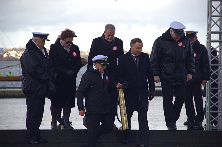 Prezydent Andrzej Duda w puckim porcie