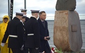 Prezydent Andrzej Duda w puckim porcie