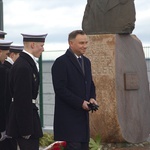 Prezydent Andrzej Duda w puckim porcie