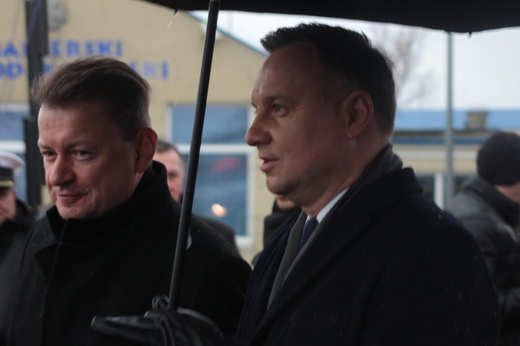 Prezydent Andrzej Duda w puckim porcie