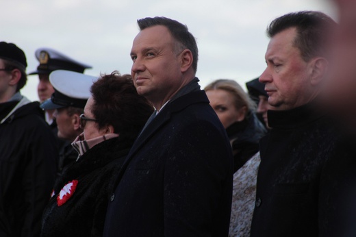 Prezydent Andrzej Duda w puckim porcie