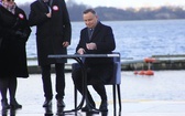 Prezydent Andrzej Duda w puckim porcie