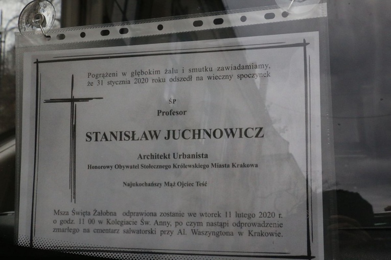 Pogrzeb prof. Stanisława Juchnowicza