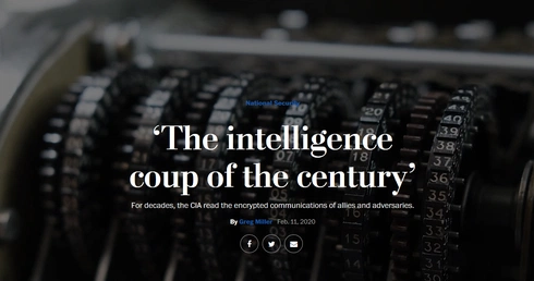 "Washington Post": CIA i BND latami szpiegowały za pomocą szwajcarskiej firmy. Watykan wśród ofiar