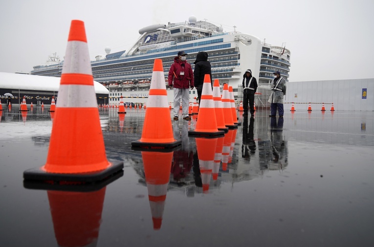 Japonia: 70 kolejnych osób zakażonych koronawirusem na wycieczkowcu Diamond Princess