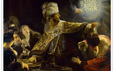 Rembrandt Harmenszoon van Rijn "Uczta Baltazara", olej na płótnie, ok 1635 r. National Gallery, Londyn