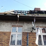 Pożar jednego z budynków na zabytkowym osiedlu familoków w Czerwionce-Leszczynach