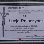 Pogrzeb śp. Łucji Pnioczyńskiej