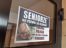 Siemianowice Śląskie. Seniorze nie pozwól się oszukać! Akcja plakatowa policji