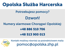 Harcerze chorągwi opolskiej ZHP proponują pomoc