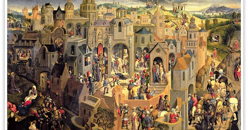 Hans Memling "Męka Chrystusa", olej na desce, ok. 1470Galeria Sabaudzka, Turyn