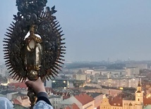 Błogosławieństwo Gliwic z wieży kościoła Wszystkich Świętych