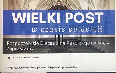 ▲	Wielkopostne materiały i rozważania  dostępne są w przekazie internetowym.